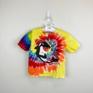 Vintage SeaWorld Tie Dye Shamu T-Shirt 3T